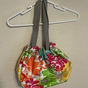Thirty-One thermal tote cinch up. Beautiful colors gently used.